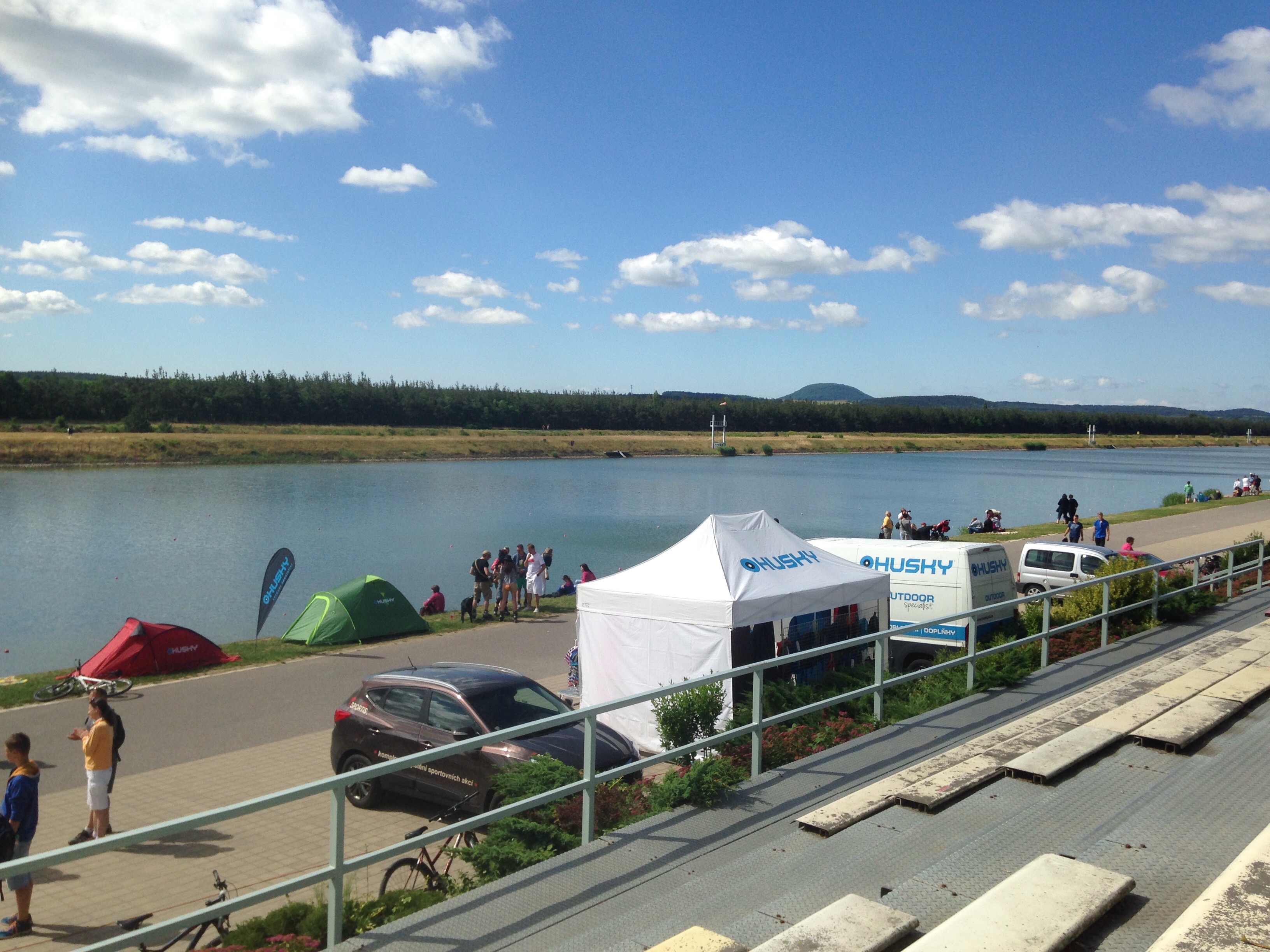 Beautiful weather at the Racice race course