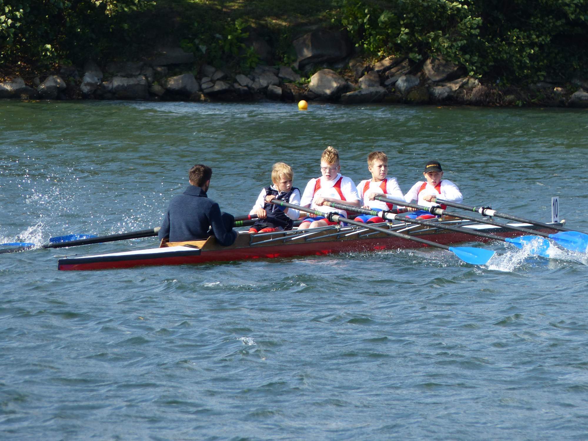 Very Experienced Stroke on a coxed quad