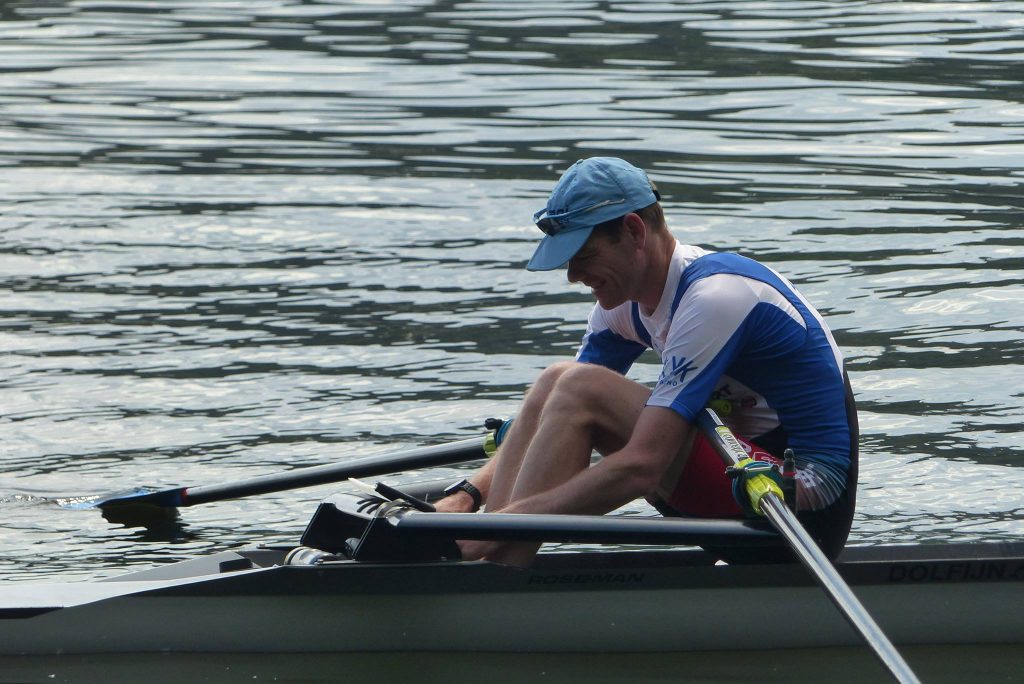 The Author almost ready to row to the start