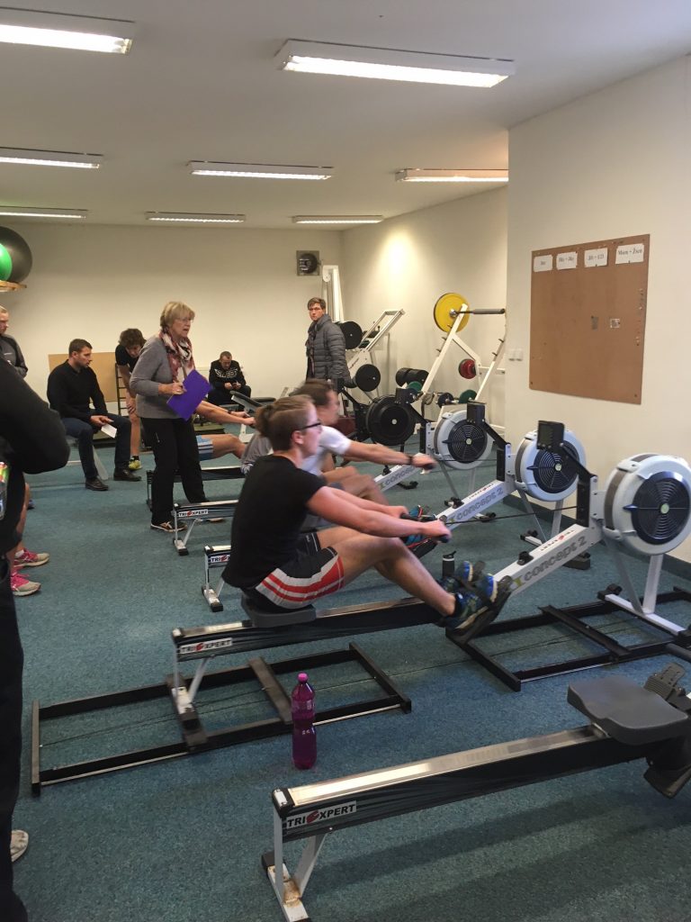 rowers on ergs