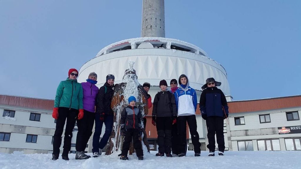 Group photo on mountain